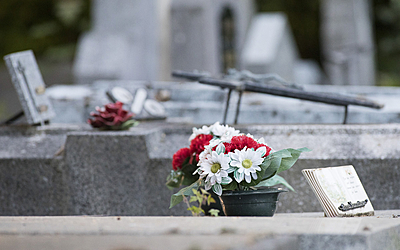 Tombes dans le  Cimetière parisien d' Ivry
