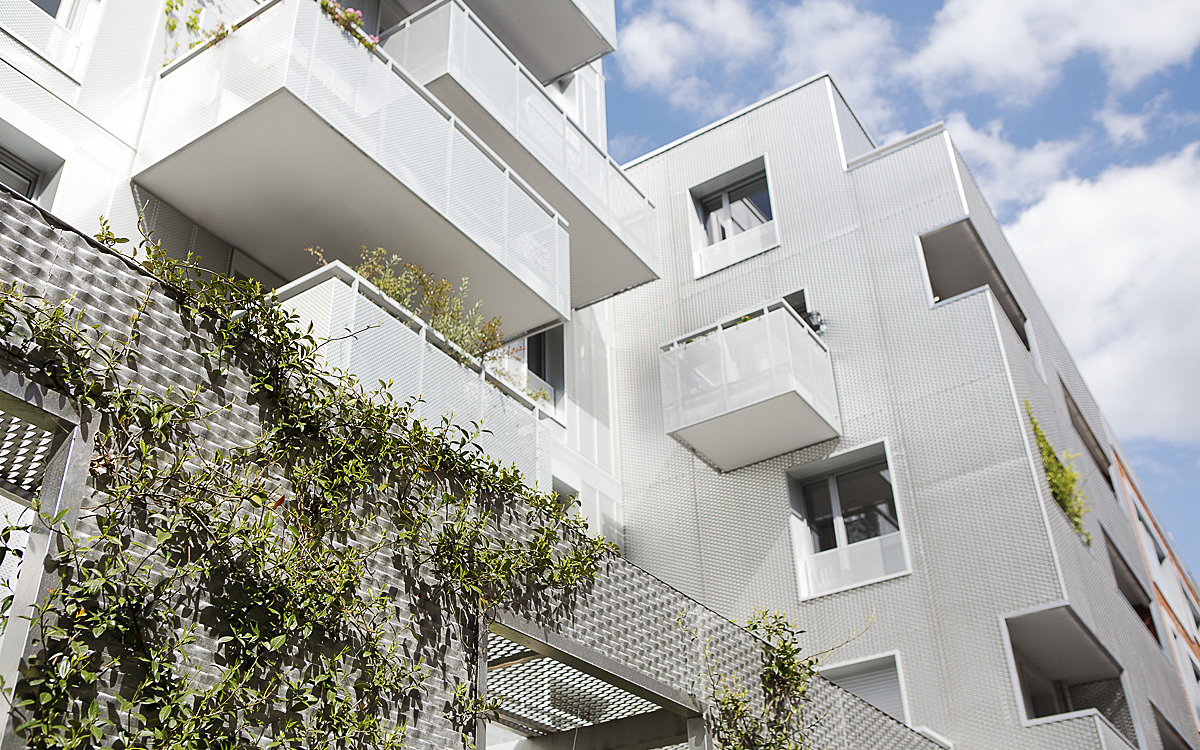 Logements sociaux, rue de Coulmiers 14e