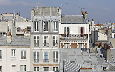 Toits, vu depuis la rue Cler