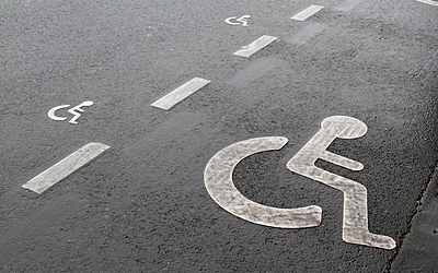 Place stationnement handicapé