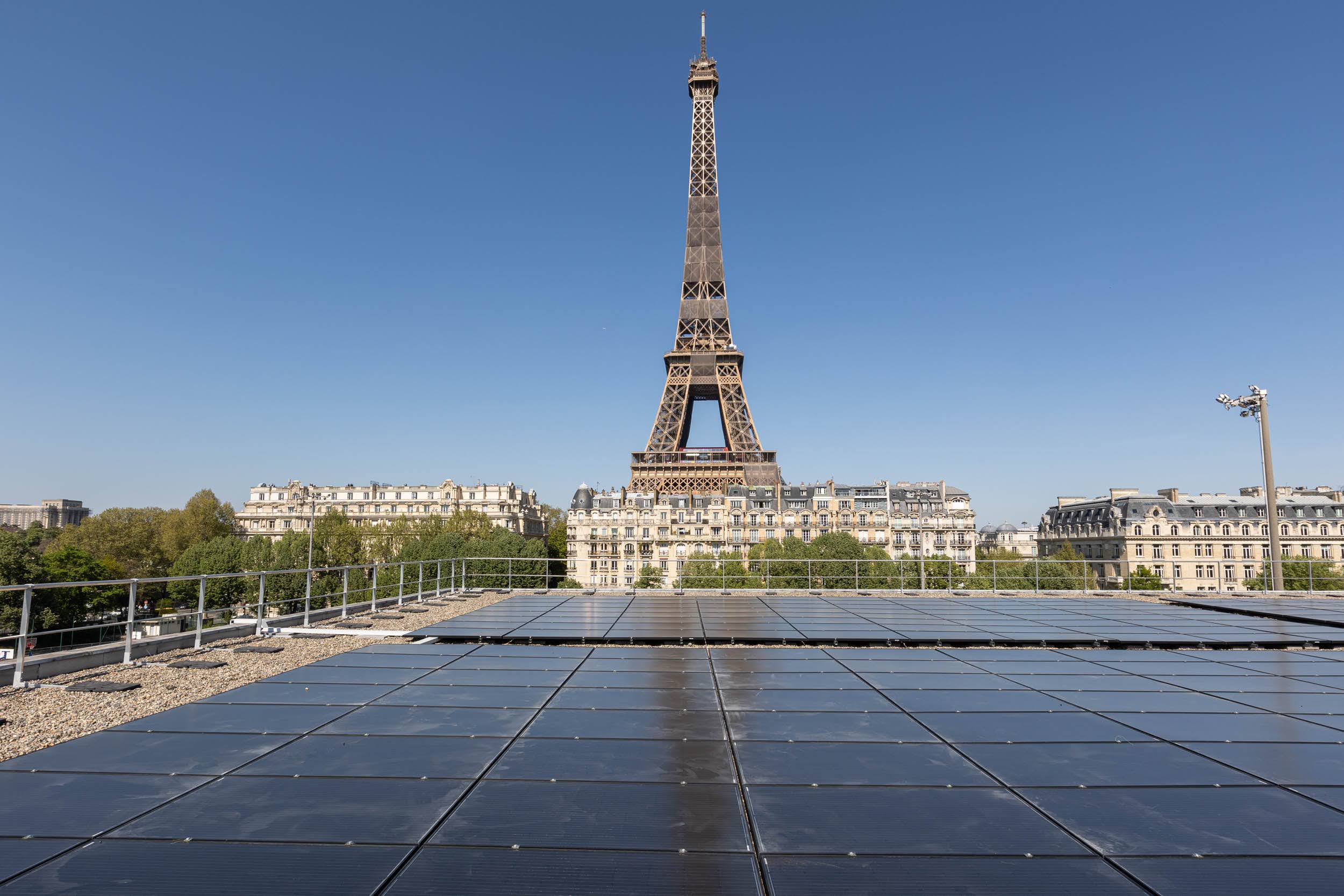 Centre solaire sur le toit du gymnase Emile-Anthoine dans le cadre du Budget participatif