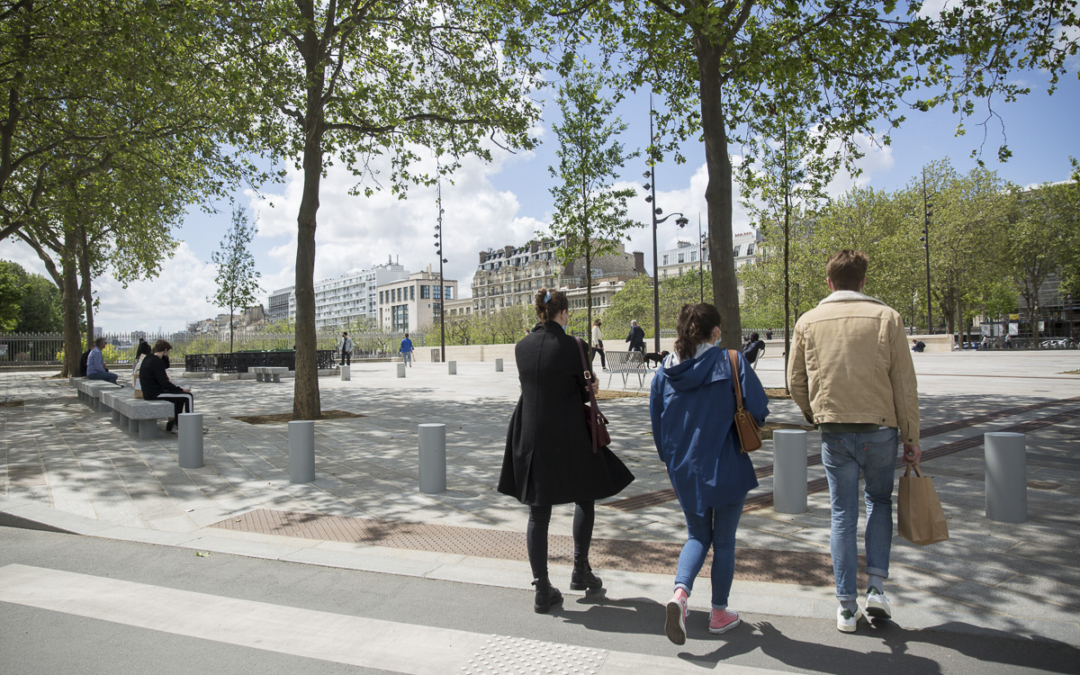 La place de la Bastille.