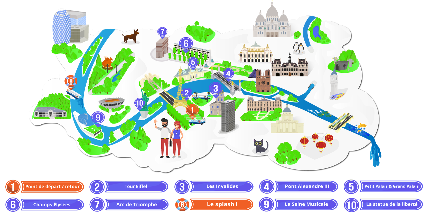 Parcours les Canards de Paris