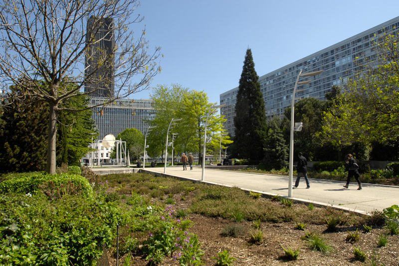 Le Jardin Atlantique est installé au-dessus de la gare Montparnasse