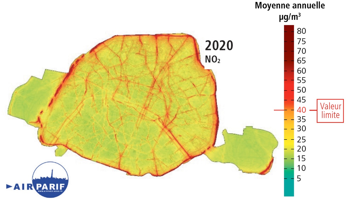 La pollution atmosphérioque NO2