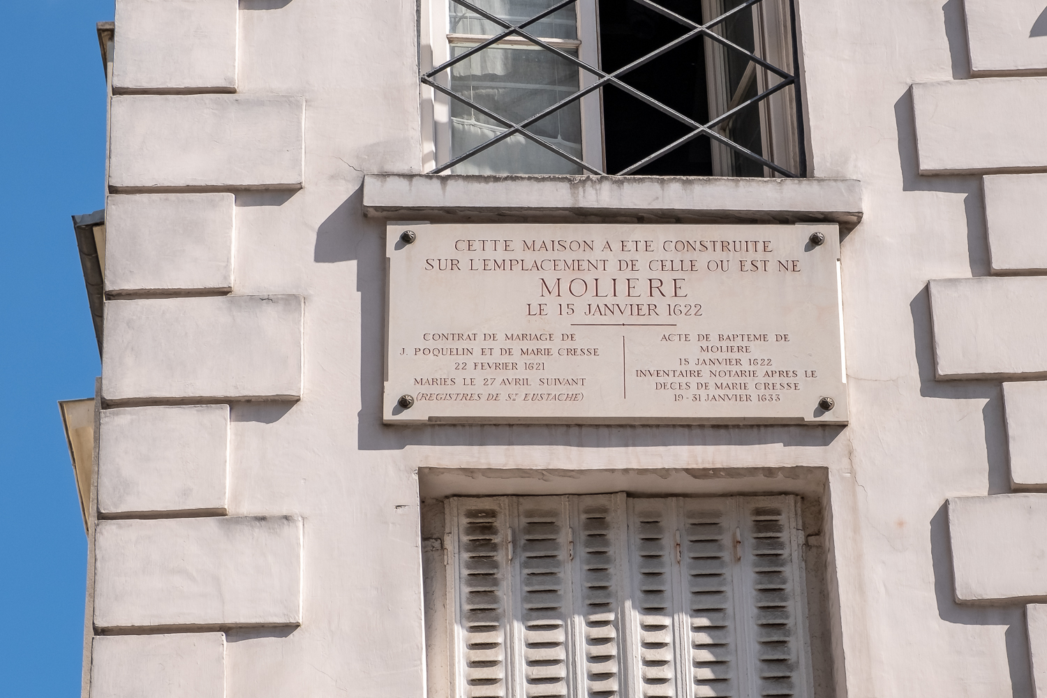 Maison de Molière, 96 rue St Honoré
