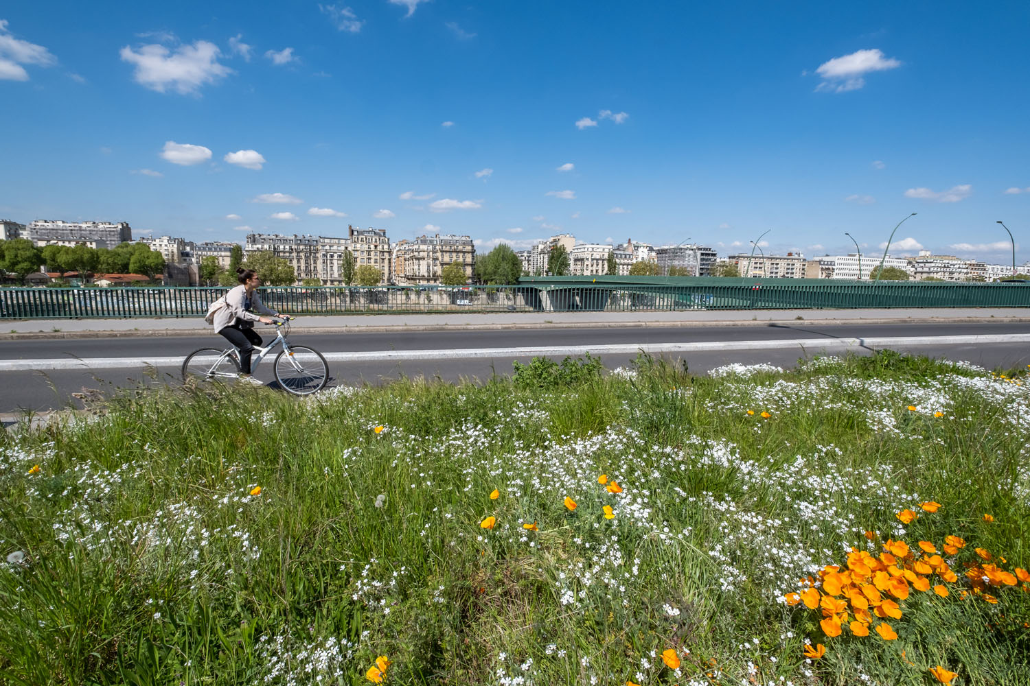 Piste cyclable Quai d'Issy les Moulineaux