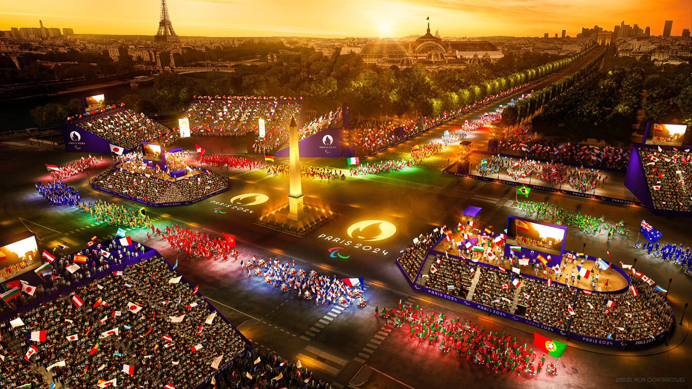Cérémonie d'ouverture des Jeux paralympiques de 2024, la parade des athlètes